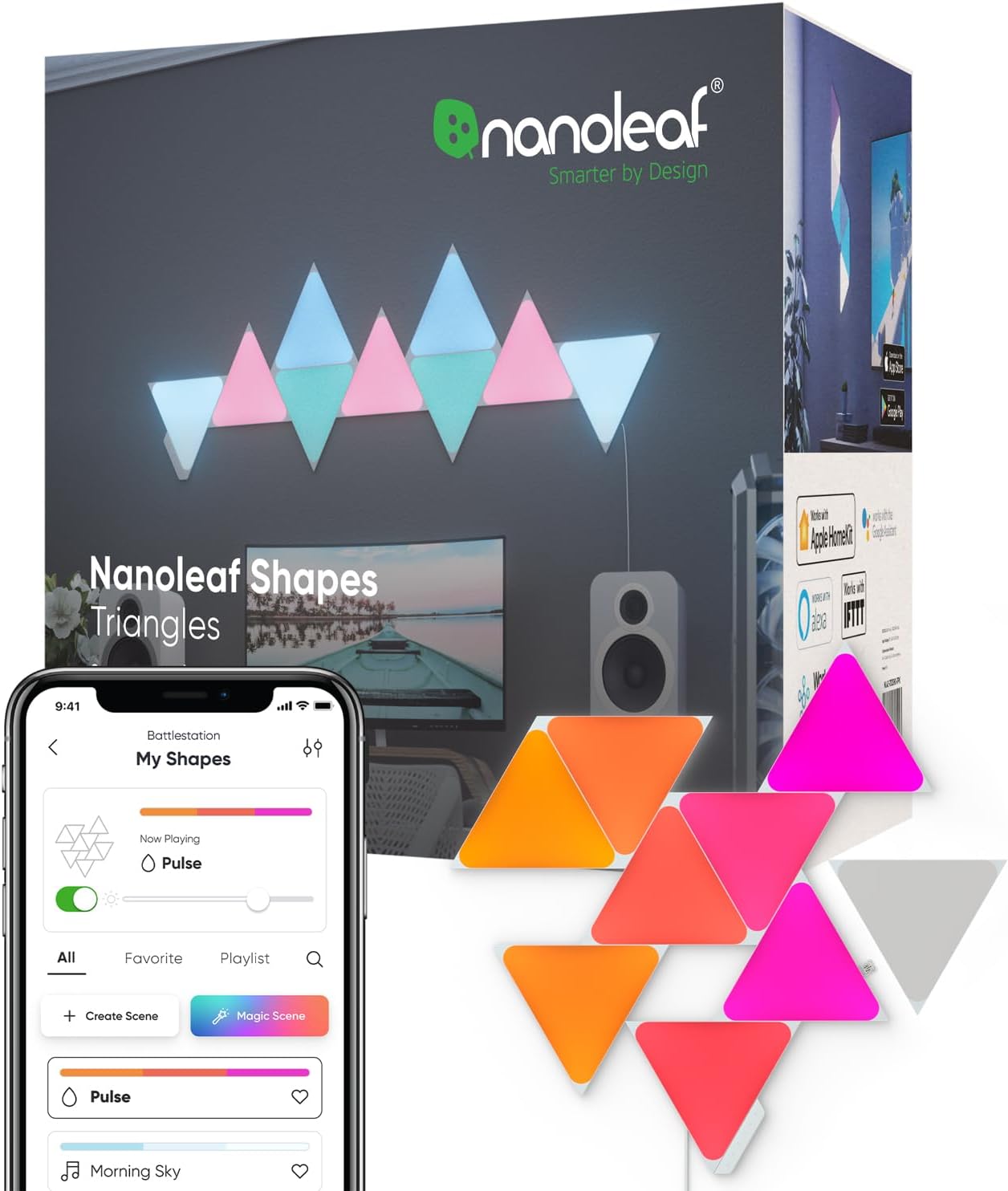 Nanoleaf Shapes Triangles Starter Kit (9pk)
