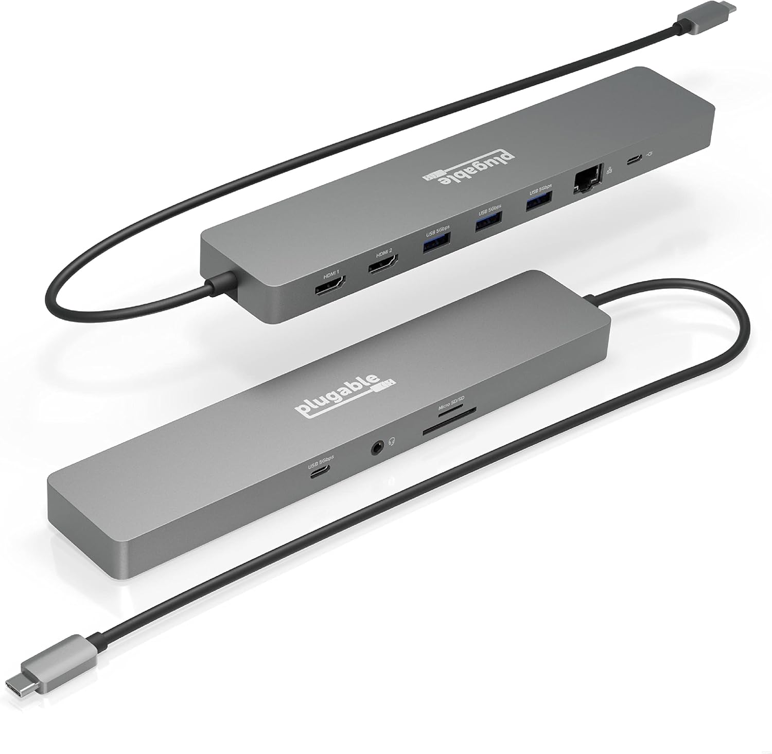 Plugable 11-in-1 USB-C Hub with Dual HDMI